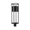 Z-Lite Luca Outdoor Post Mount Fixture, 1-Light, 9.25 In.W x 27.75 In.H, Black/Etched 517PHB-BK-LED - alternate 1